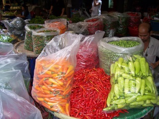 Peppers at the market, Bangkok